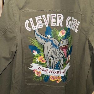 Jurassic park olive anorak